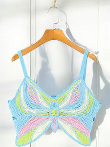 Y2K Butterfly Knit Tank