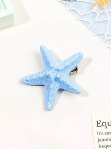 Summer Starfish Hair Clip