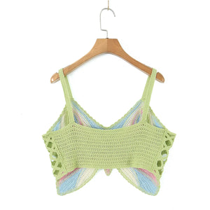 Y2K Butterfly Knit Tank