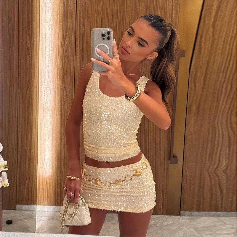 All That Glitters Skirt Set
