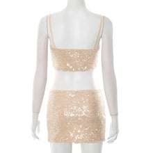 Y2K Glitter Skirt Set